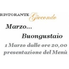 Presentazione del Menù Marzo Buongustaio